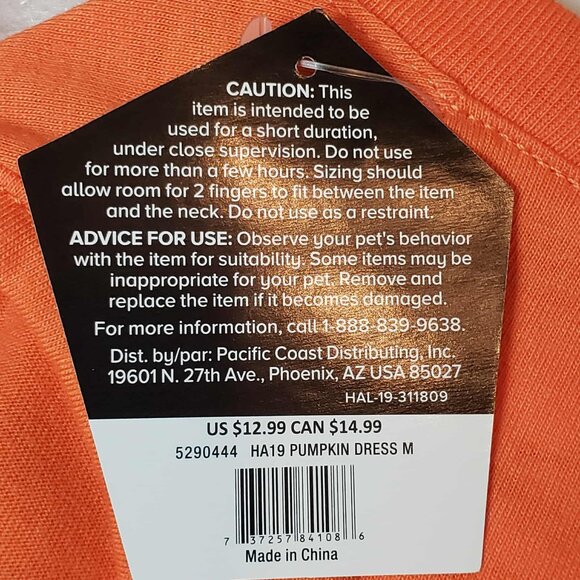 🟠Thrills & Chills Halloween Dog Apparel - Glow in Dark Shirt & Reflective Dress - Picture 14 of 15